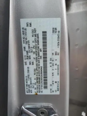 2016 FORD ESCAPE TITANIUM  