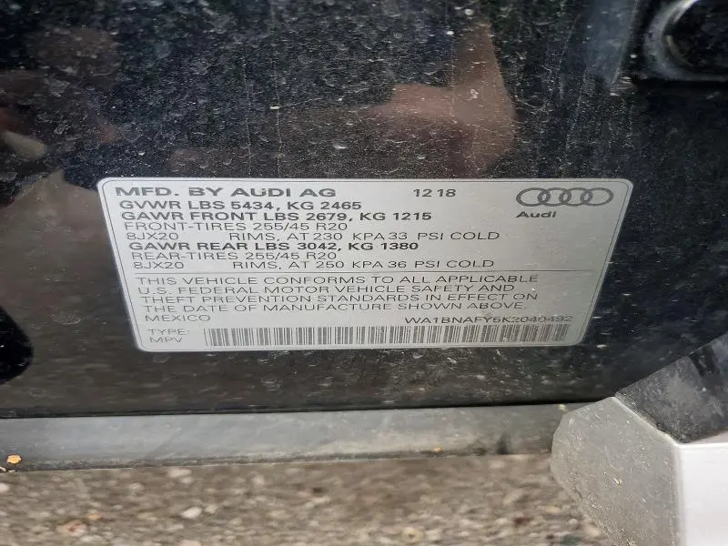 2019 AUDI Q5 PREMIUM PLUS  