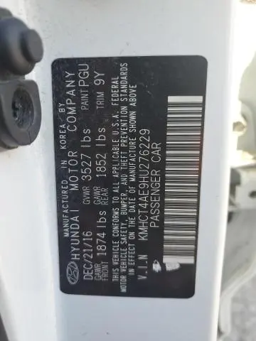 2017 HYUNDAI ACCENT SE  