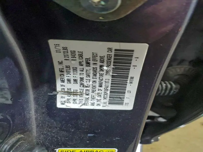 2015 HONDA ACCORD EXL  