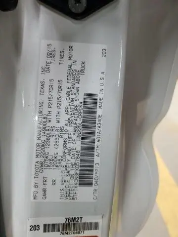 2015 TOYOTA TACOMA ACCESS CAB  