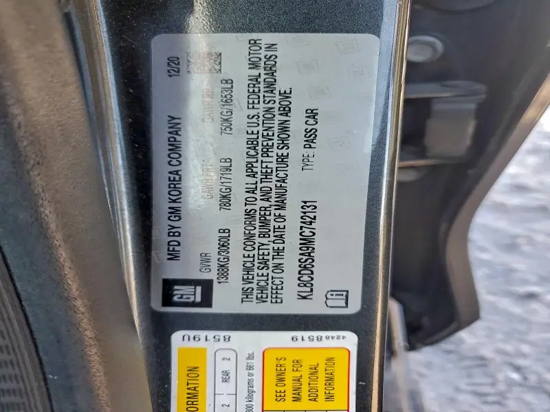 2021 CHEVROLET SPARK 1LT  