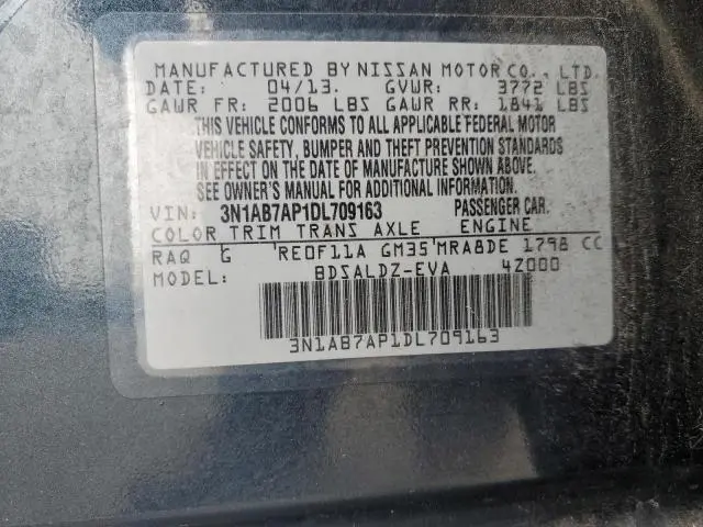 2013 NISSAN SENTRA S  