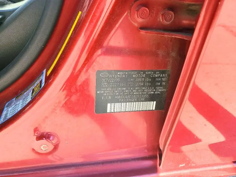 2010 HYUNDAI ELANTRA   