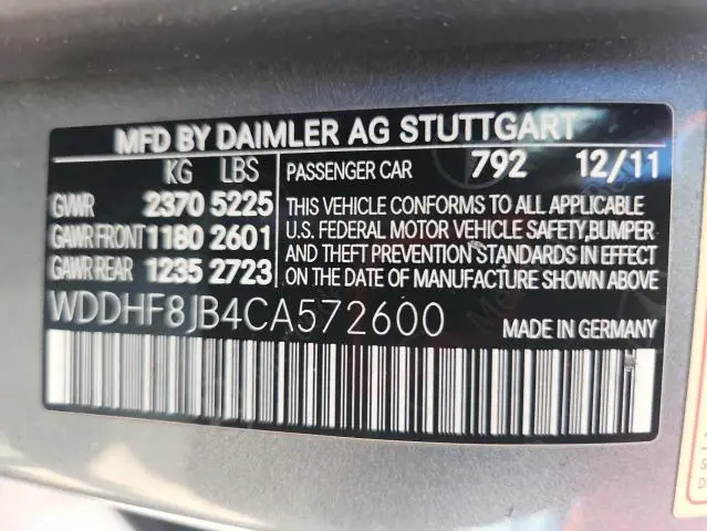 2012 MERCEDES-BENZ E 350 4MATIC  