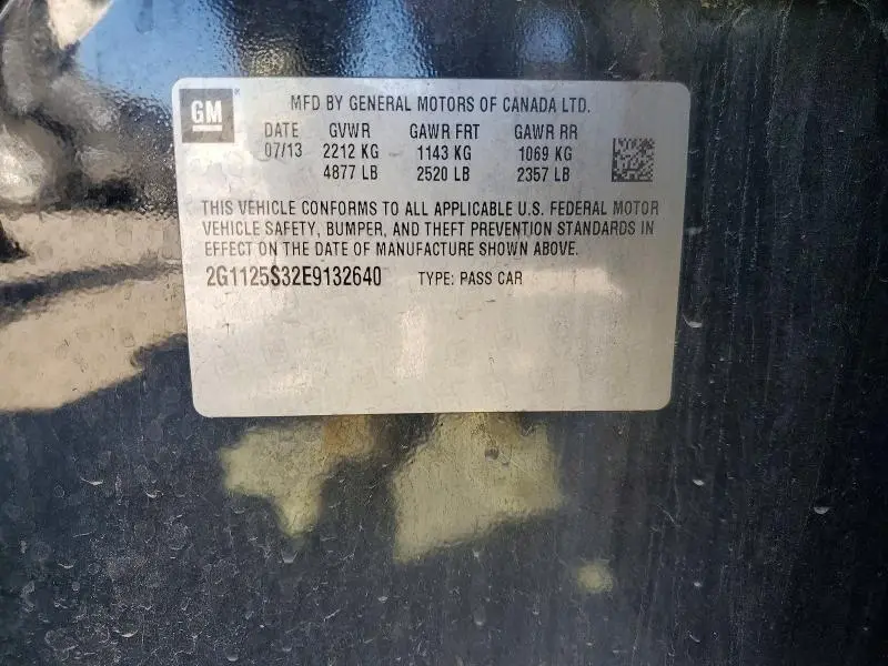 2014 CHEVROLET IMPALA LT  