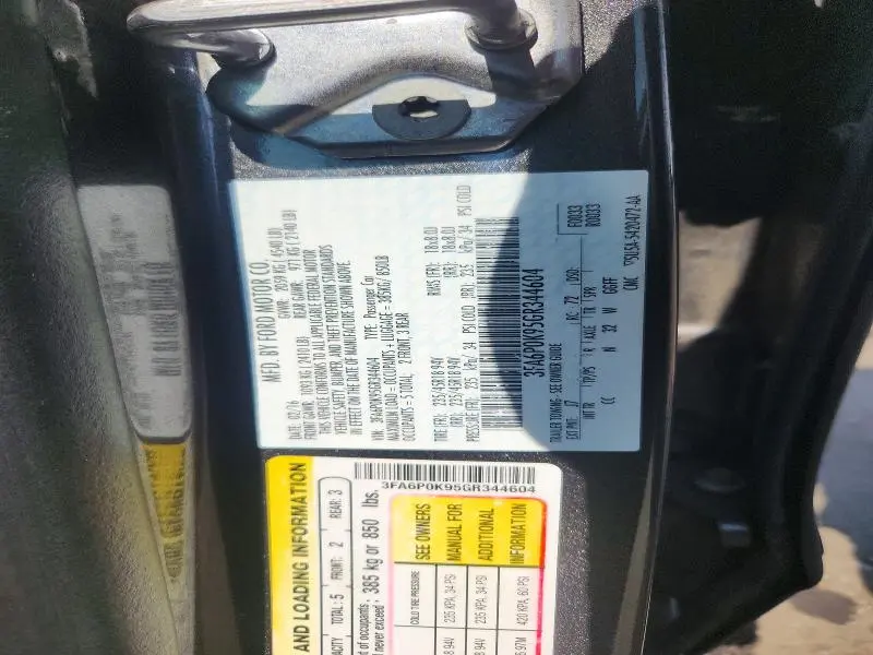 2016 FORD FUSION TITANIUM  
