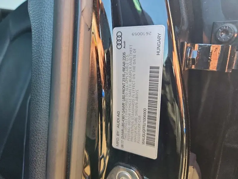 2018 AUDI A3 PREMIUM PLUS  