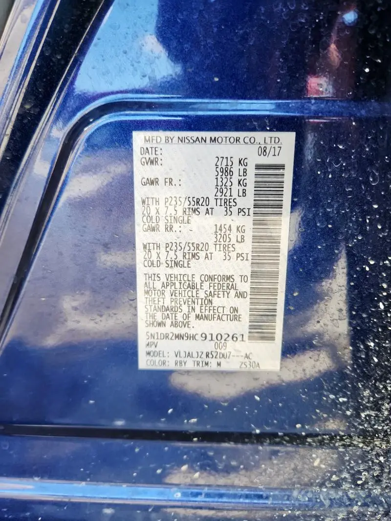 2017 NISSAN PATHFINDER S  