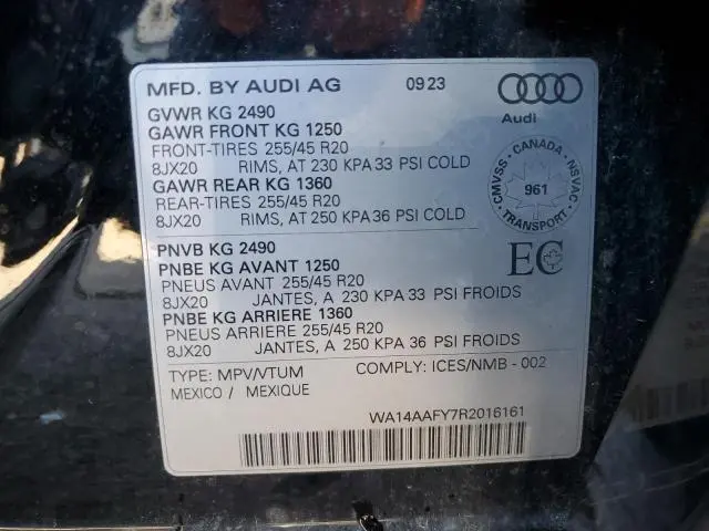 2024 AUDI Q5 SPORTBACK PREMIUM 45  