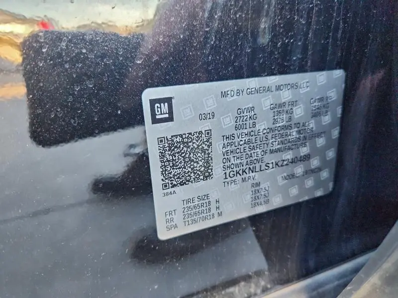 2019 GMC ACADIA SLE  