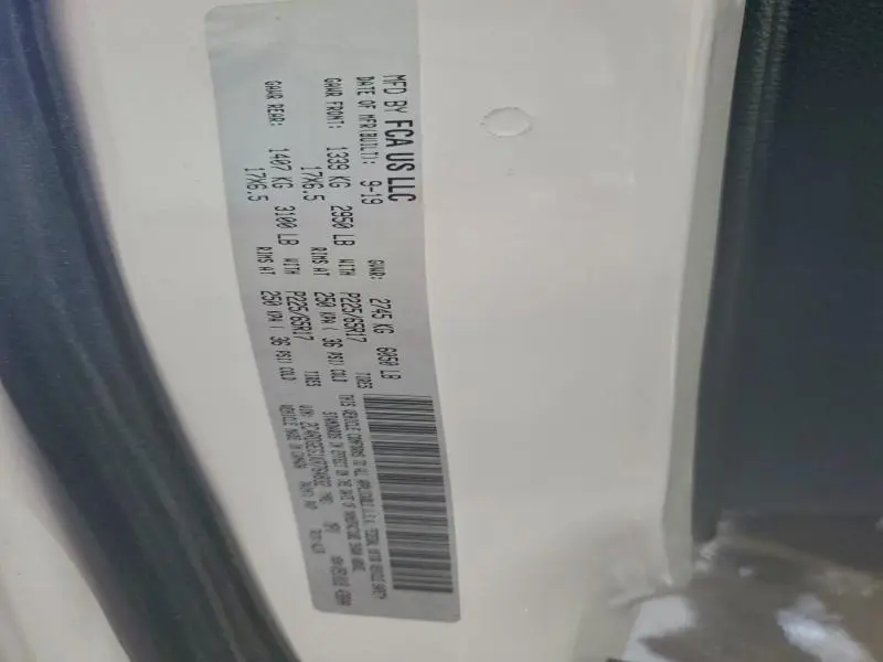 2019 DODGE GRAND CARAVAN GT  