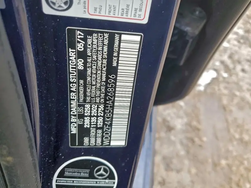 2017 MERCEDES-BENZ E 300 4MATIC  