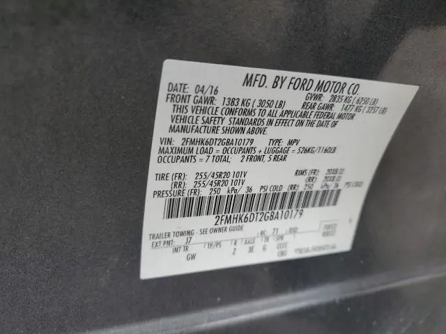 2016 FORD FLEX LIMITED  