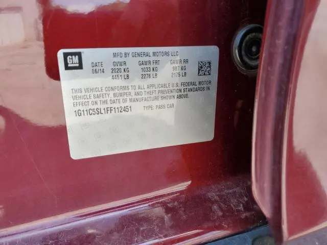 2015 CHEVROLET MALIBU 1LT