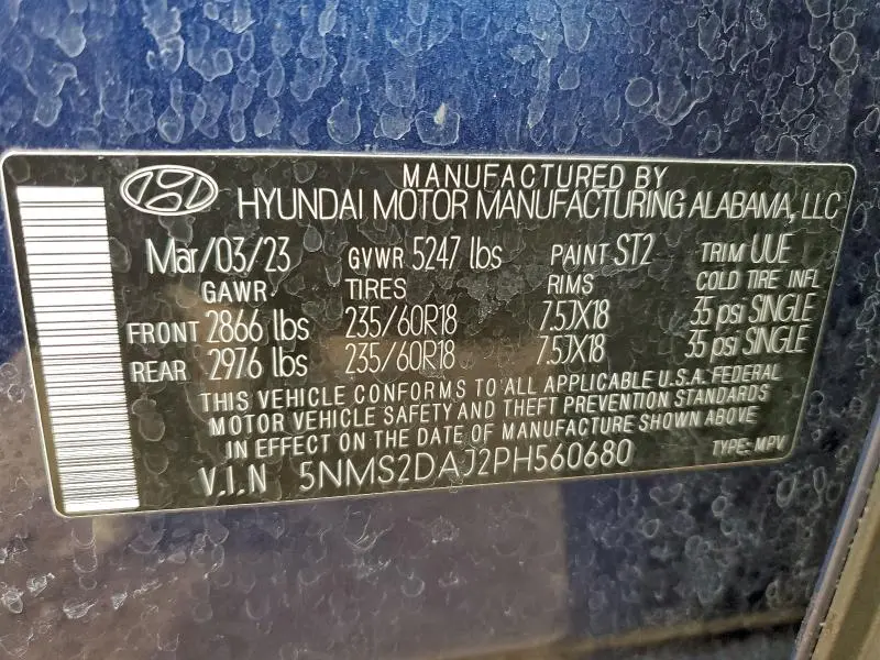 2023 HYUNDAI SANTA FE SEL  