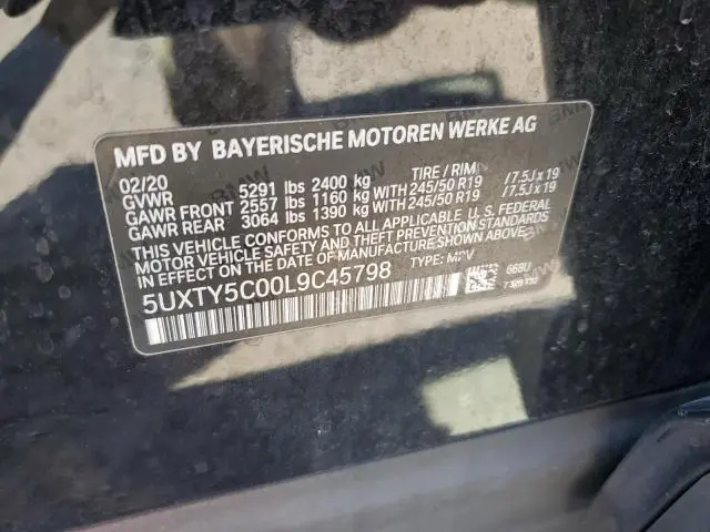 2020 BMW X3 XDRIVE30I  
