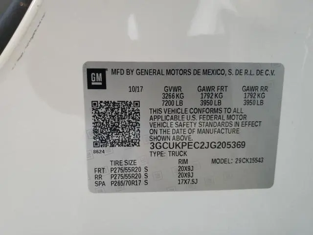 2018 CHEVROLET SILVERADO K1500 CUSTOM  