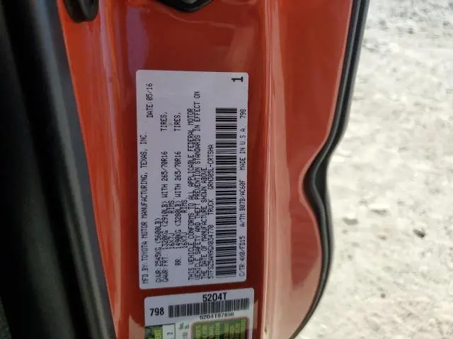 2016 TOYOTA TACOMA ACCESS CAB  