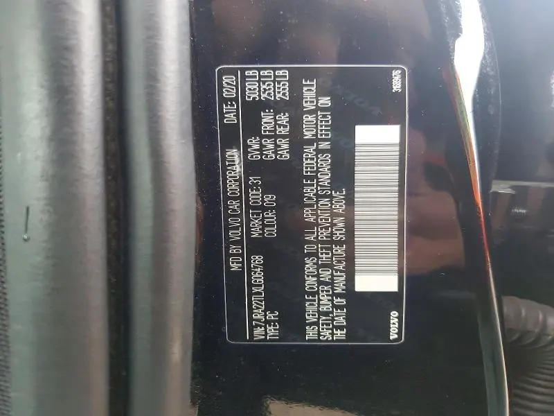 2020 VOLVO S60 T6 INSCRIPTION  