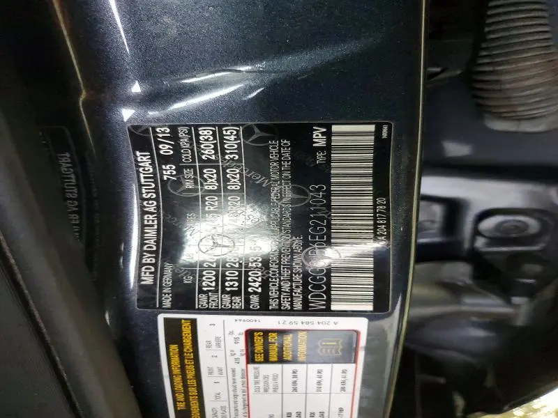 2014 MERCEDES-BENZ GLK 350 4MATIC  