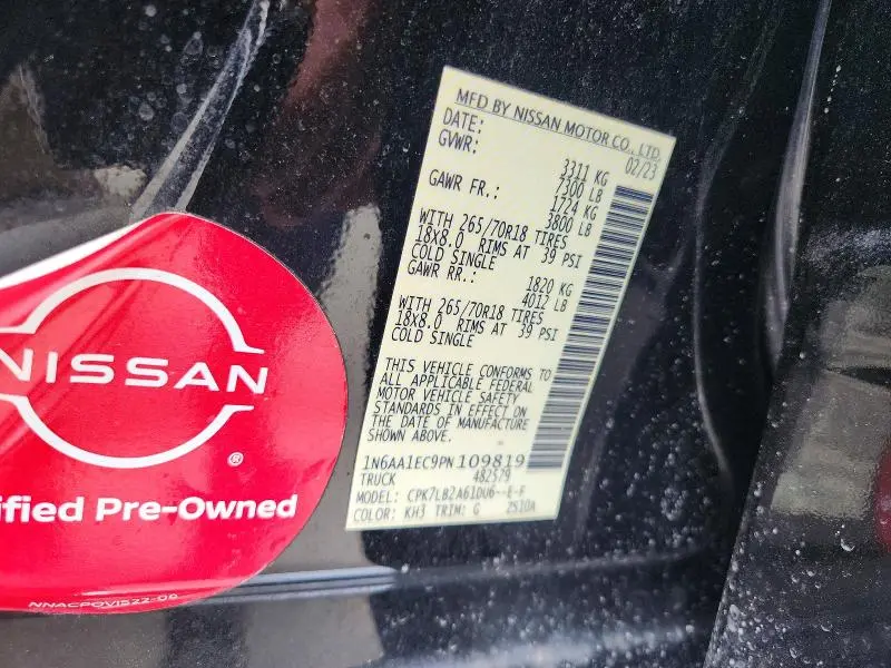 2023 NISSAN TITAN S  