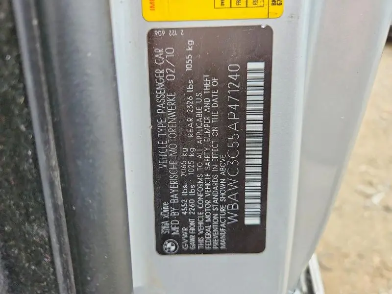 2010 BMW 328 XI  
