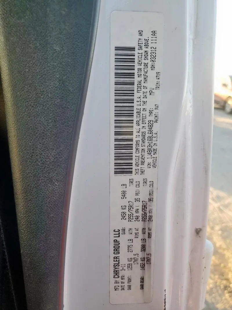 2011 JEEP WRANGLER UNLIMITED SPORT  