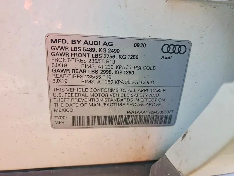 2021 AUDI Q5 PREMIUM  