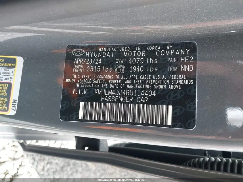 2024 HYUNDAI ELANTRA HYBRID BLUE