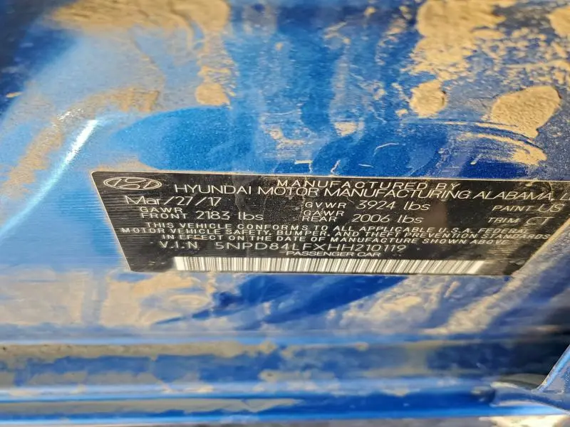 2017 HYUNDAI ELANTRA SE  