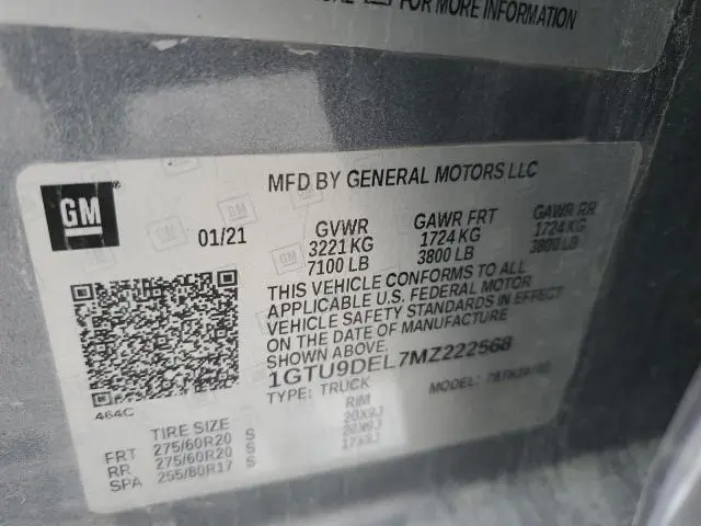 2021 GMC SIERRA K1500 SLT  