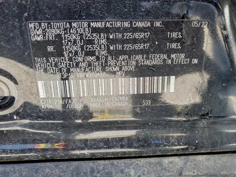 2023 TOYOTA RAV4 XLE  