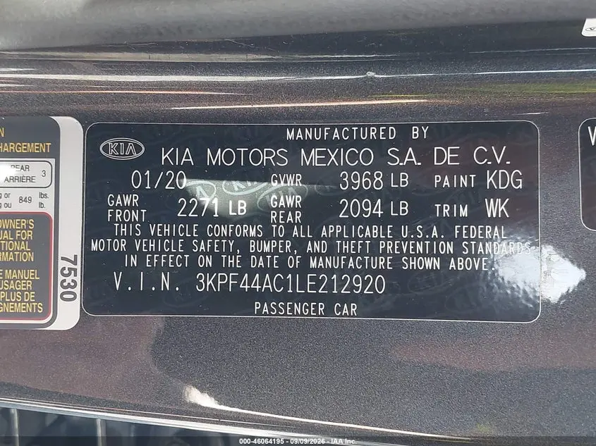 2020 KIA FORTE GT