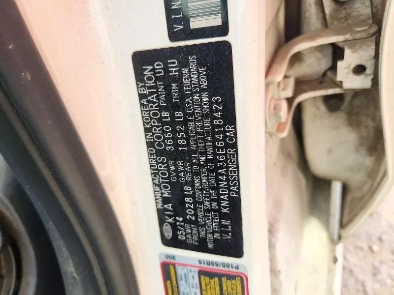 2014 KIA RIO EX  