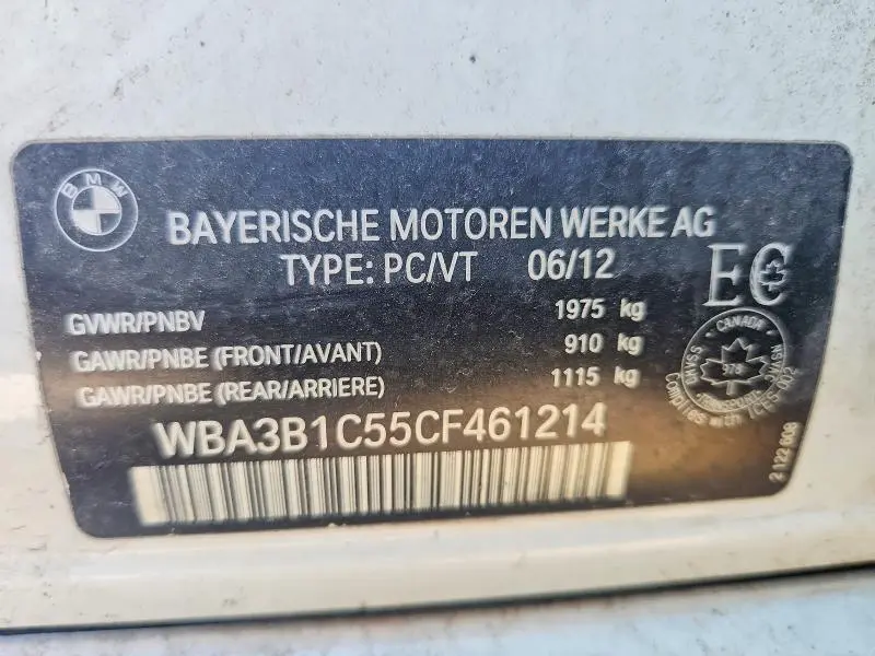 2012 BMW 320 I  