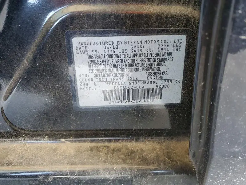 2013 NISSAN SENTRA S  