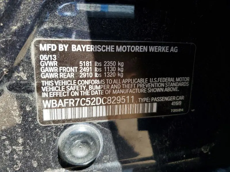 2013 BMW 535 I  