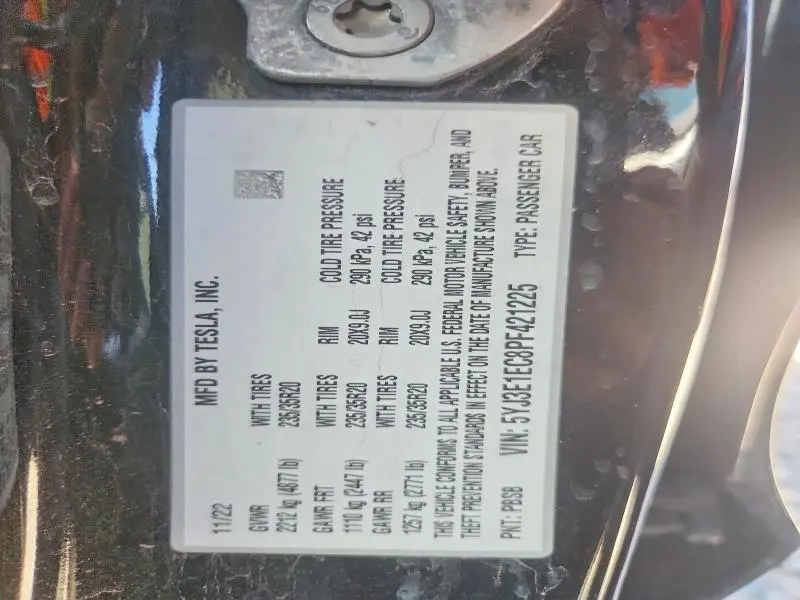 2023 TESLA MODEL 3   