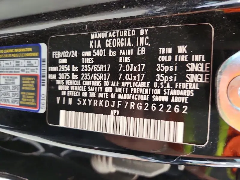 2024 KIA SORENTO X-PRO SX-PRESTIGE  