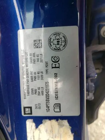 2013 BUICK VERANO PREMIUM  