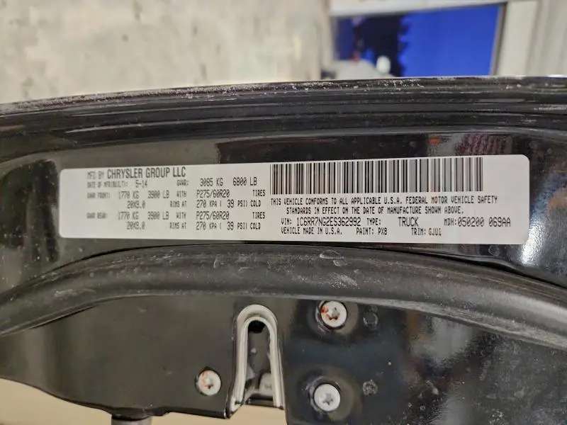 2014 RAM 1500 LARAMIE  