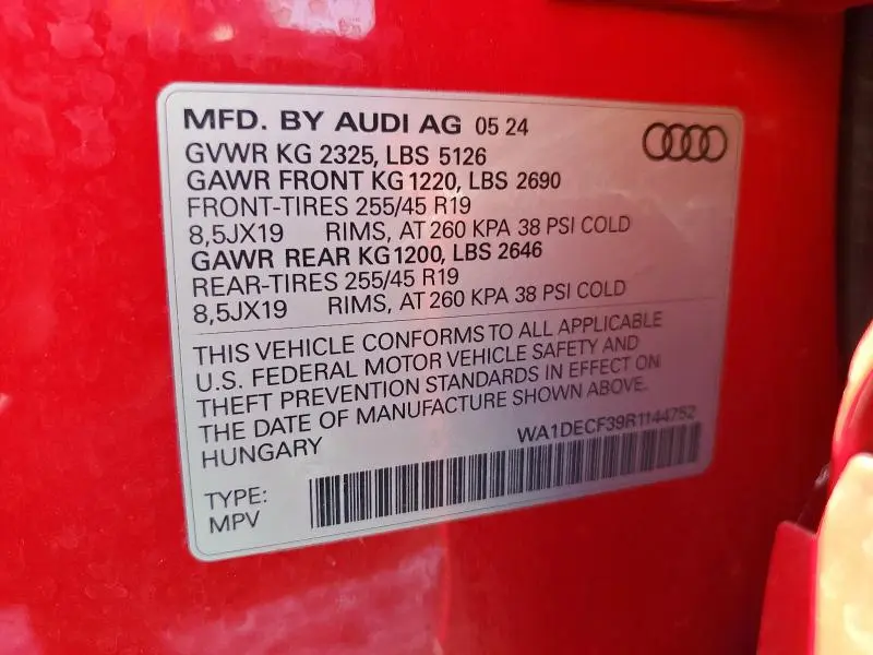 2024 AUDI Q3 PREMIUM S LINE 45  