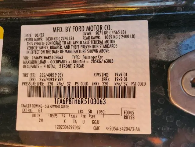 2024 FORD MUSTANG   