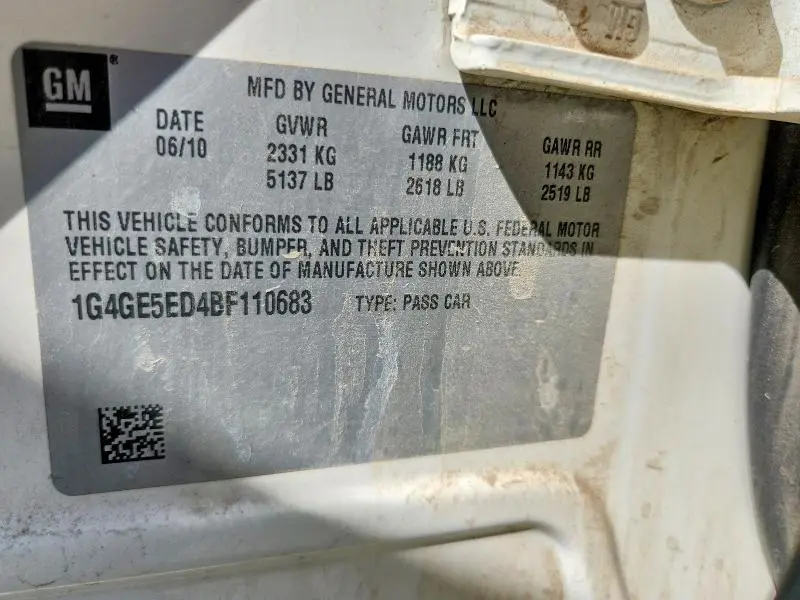 2011 BUICK LACROSSE CXS  