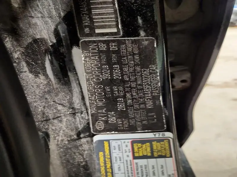 2015 KIA FORTE EX  