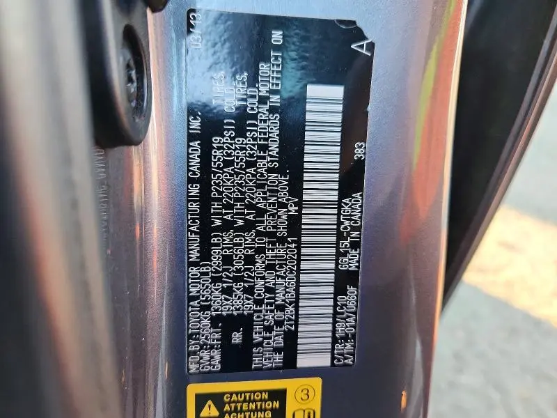 2013 LEXUS RX 350 BASE  