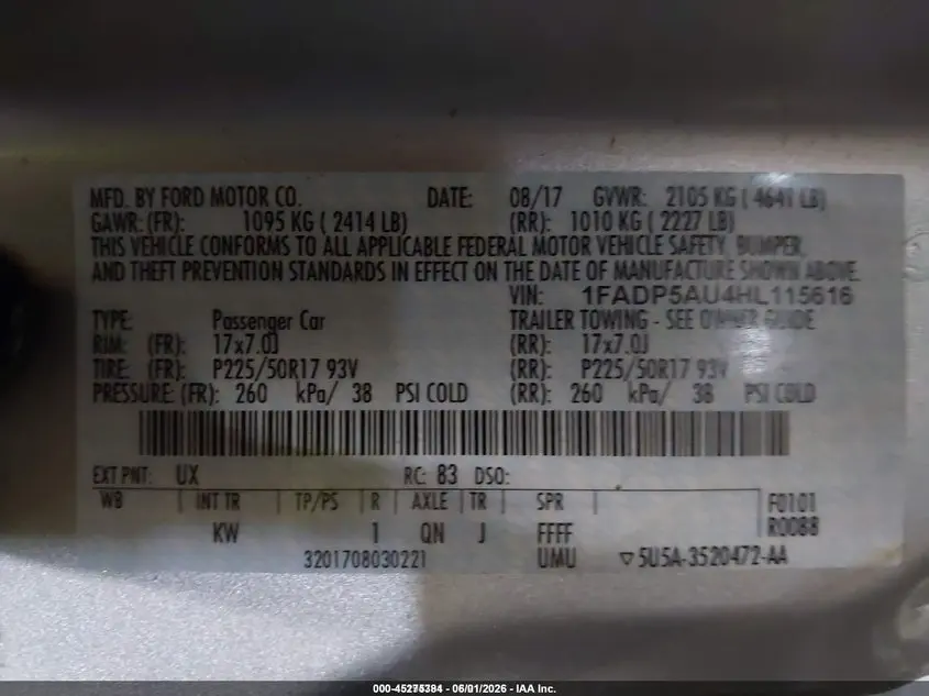 2017 FORD C-MAX HYBRID SE