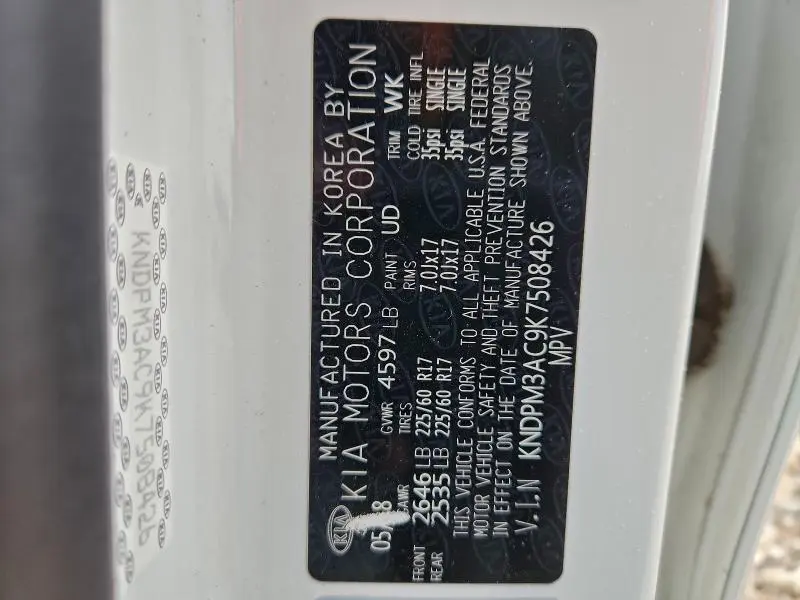 2019 KIA SPORTAGE LX  