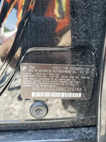 2011 BMW 535 XI  